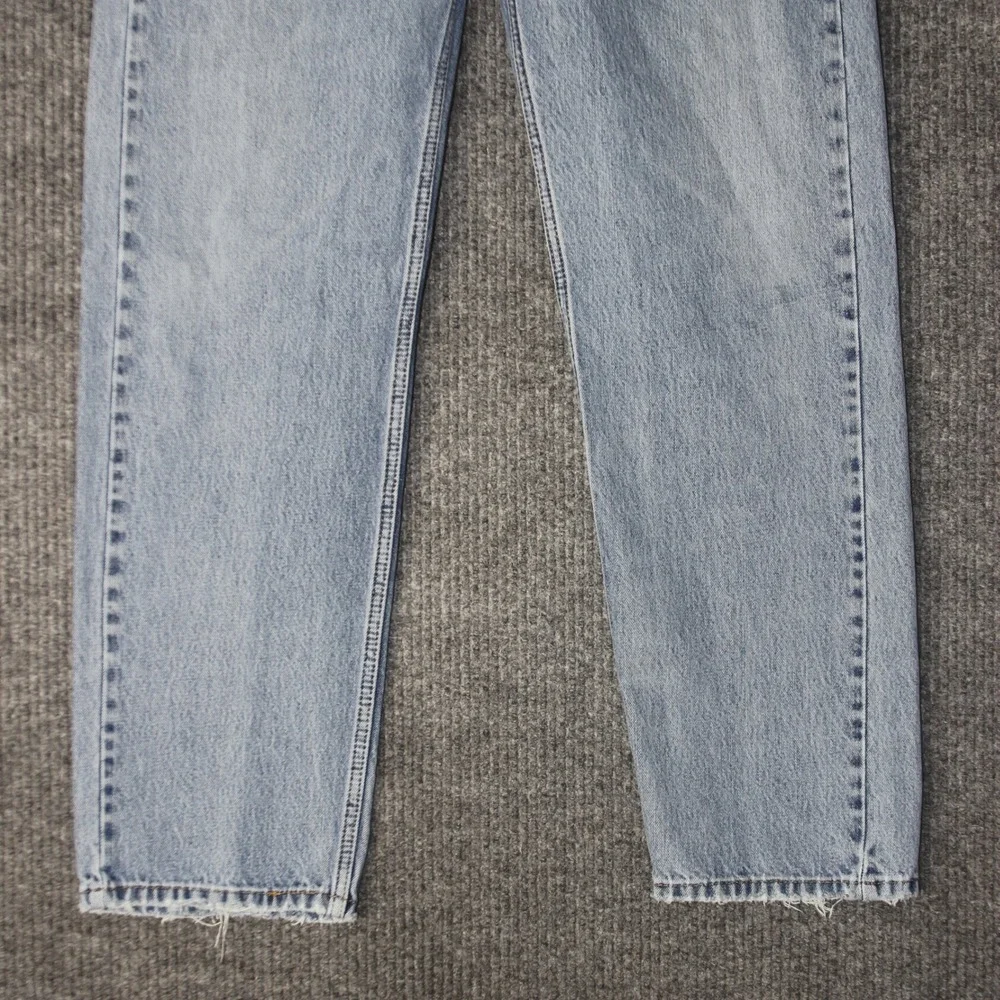 Levis 505 Straight Leg Jeans Mens 36 Light Wash Blue Denim‎ Distressed Utility
